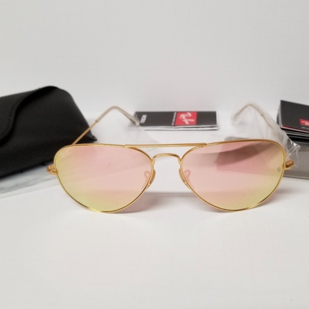 Pink Ray Bans aviator sunglasses - 3025